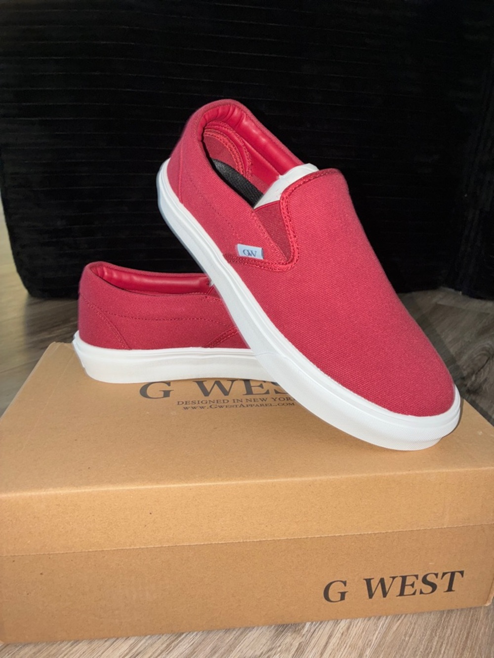Men's G WEST Slip-On Canvas Sneaker - Red